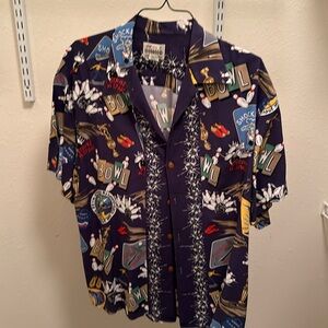 Vintage Reyn Spooner Hawaiian Bowling Themed Shirt